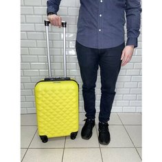 Чемодан Lcase, 48 л, размер S+, Желтый