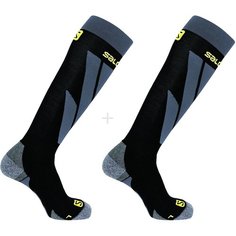 Носки Salomon S/ACCESS, комплект, 2 пары, размер M, черный/желтый