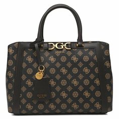 Сумка тоут GUESS, темно-коричневый