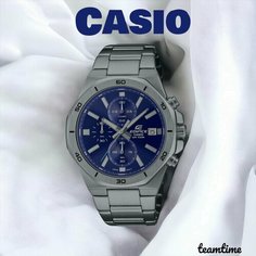 Наручные часы CASIO, синий, серый