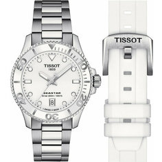 Наручные часы TISSOT T-Sport, серебристый, белый