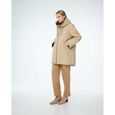 Пальто DIXI COAT, размер 50, коричневый, бежевый