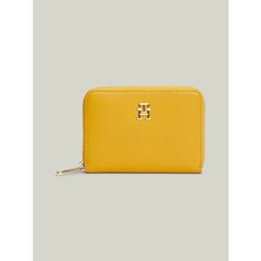 Кошелек TOMMY HILFIGER, фактура гладкая, yellow