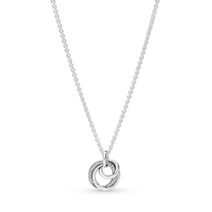 Колье PANDORA, длина 60 см, серебристый