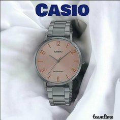 Наручные часы CASIO, розовый, серебряный