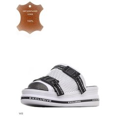 Шлепанцы Allee, размер 37, белый