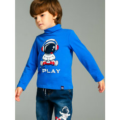 Водолазка playToday, размер 104, голубой