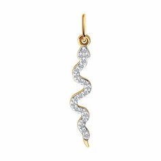 Подвеска Diamant, красное золото, 585 проба, фианит