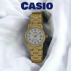 Наручные часы CASIO, золотой, белый