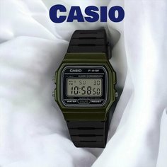 Наручные часы CASIO, черный, зеленый
