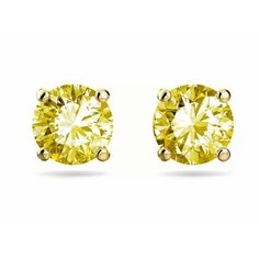 Серьги SWAROVSKI, кристаллы Swarovski, золотистый