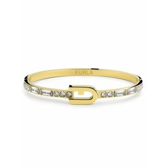 Браслет FURLA, кристалл, серебристый