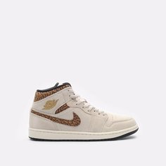 Кроссовки Jordan 1 Mid SE, размер 8,5US, бежевый