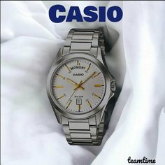 Наручные часы CASIO, золотой, серый
