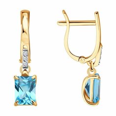 Серьги SOKOLOV, красное золото, 585 проба