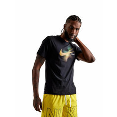 Футболка NIKE Футболка Nike Sportswear Swoosh, размер S, черный