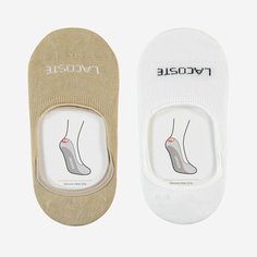 Подследники LACOSTE, комплект, 2 пары, размер T6, бежевый