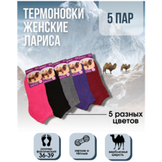 Носки Лариса, комплект, 5 пар, размер 36-42, бесцветный