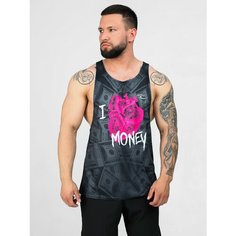 Майка спортивная Barracuda, размер XXL, серый, розовый, белый