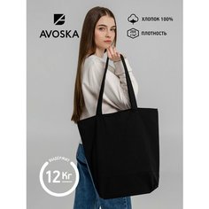 Сумка шоппер molti, фактура матовая, черный