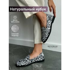 Лоферы Reversal, размер 37, черный, белый
