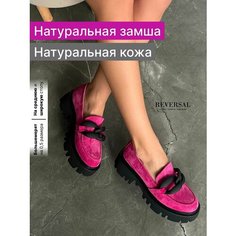 Лоферы Reversal, размер 37, черный, розовый