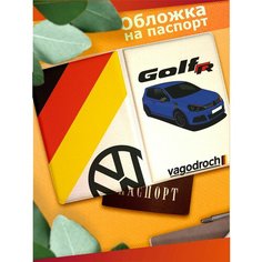 Обложка для паспорта Sticker Joy, белый/оранжевый