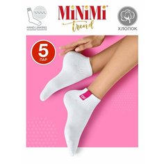 Носки MiNiMi, комплект, 5 пар, размер 35-38 (23-25), белый