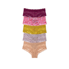 Трусы Victorias Secret, комплект из 5 шт., размер L, мультиколор