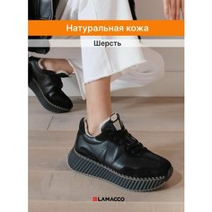 Кроссовки LAMACCO, полнота F (EU)/ на среднюю стопу, размер 38, черный