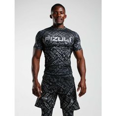 Футболка спортивная FIZULI, размер XL, черный, серебряный, серый
