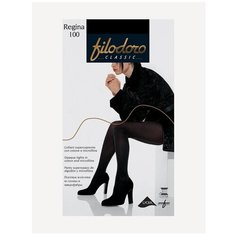Колготки Filodoro Classic Regina, 100 den, размер 2, черный Filodoro®