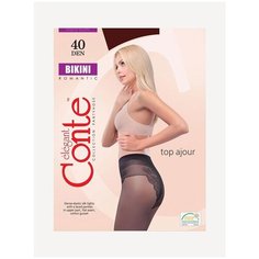 Колготки Conte elegant Bikini, 40 den, размер 4, кофейный