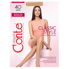 Колготки Conte elegant Solo, 40 den, размер 7, natural