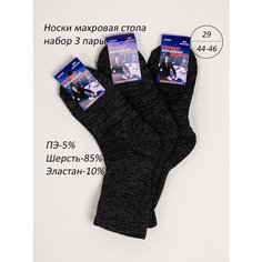 Носки Ростекс, комплект, 3 пары, размер 29, черный