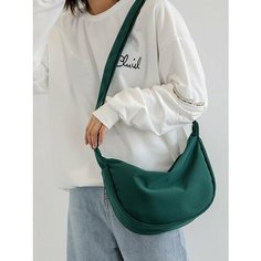 Сумка кросс-боди , фактура гладкая, зеленая Black Back