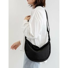 Сумка кросс-боди , фактура гладкая, черная Black Back