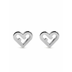 Серьги пусеты FURLA, кристалл, серебряный, серый