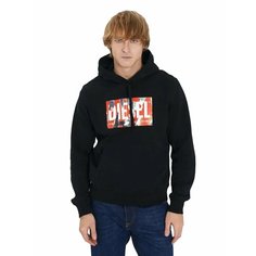 Худи DIESEL S-GINN-HOOD-L4, размер M, , black