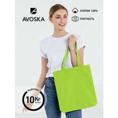 Сумка шоппер molti, зеленое яблоко
