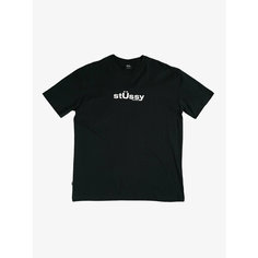 Футболка Stussy Australia Big U Logo SS Tee, размер L, чёрный