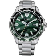 Наручные часы CITIZEN Eco-Drive, зеленый