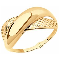 Кольцо SOKOLOV, красное золото, 585 проба, размер 21.5