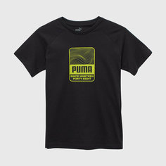 Футболка PUMA Active Graphic Tee, размер 152, черный
