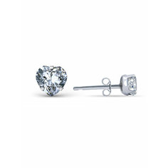 Серьги пусеты VALTERA, серебро, 925 проба, фианит, , серебристый