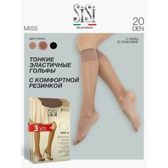 Гольфы Sisi Miss, 20 den, 3 шт., размер one size, бежевый