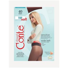 Колготки Conte elegant TOP SOFT 40, р. 2, mocca, 40 den, размер 2, коричневый