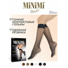 Гольфы MiNiMi, комплект, 20 den, 2 пары, размер 0 (one size), nero