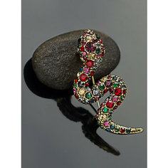 Брошь, стразы, золото Petro Jewelry