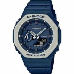Наручные часы CASIO, серый, черный, синий